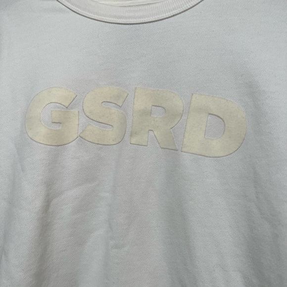 G-Star RAW Mens GSRD Sweater Large White Long Sleeve Casual Pullover Sweatshirt. - Picture 3 of 8